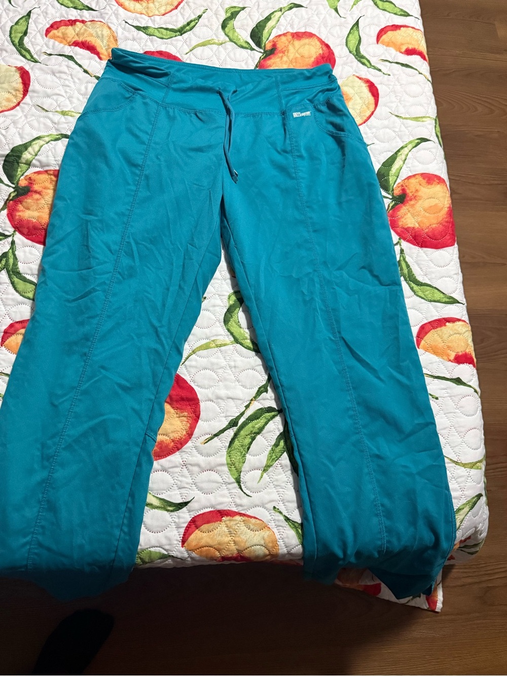 Grey's Anatomy Teal straight leg scrub Pants